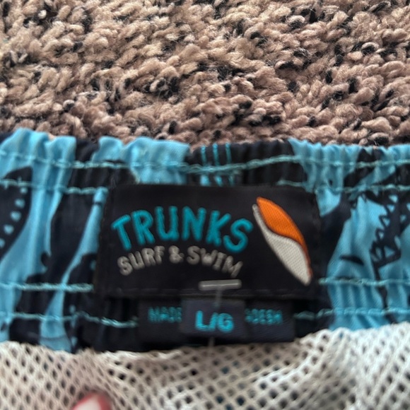 50% off w ♥️ TRUNKS SURF & SWIM CO. boys shark Swim Shorts L 0132 - Picture 5 of 6